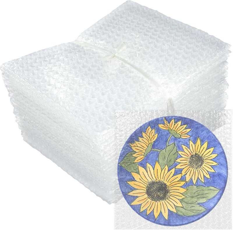 SEUNGCH أكياس فقاعات 12X12 بوصة، 50 قطعة أكياس فقاعات، لف فقاعات شفافة، مواد تعبئة مزدوجة الجدران للتخزين، الشحن، الانتقال، النقل والتعبئة - Image 1